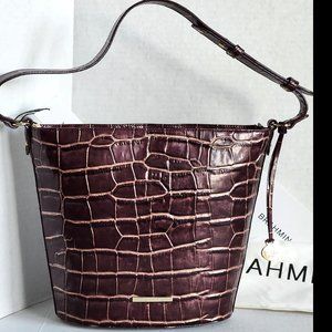 Brahmin Bucket Quinn Port Volition Shoulder Carryall Leather Bag NWT>>PRICE FIRM